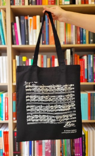 Torba czarna - nuty Chopina